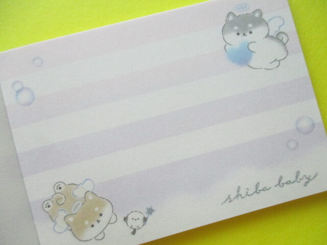 Photo: Kawaii Cute Mini Memo Pad となりのわんこ Crux *Shiba Baby (128184)