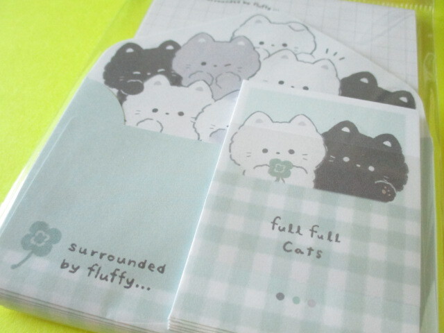 Photo: Kawaii Cute Mini Letter Set Q-LiA *Full Full Cat (90108) 