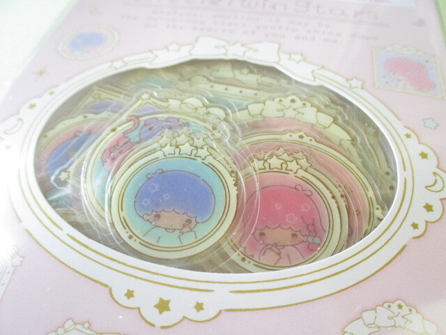 Photo: Kawaii Cute Sticker Flakes Sack Little Twin Stars Sanrio Original *Frame Design (67895-3)