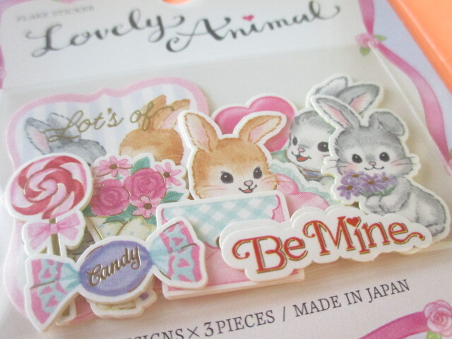 Photo: Kawaii Cute Lovely Animal Sticker Flakes Sack Gaia *Rabbit (468028)