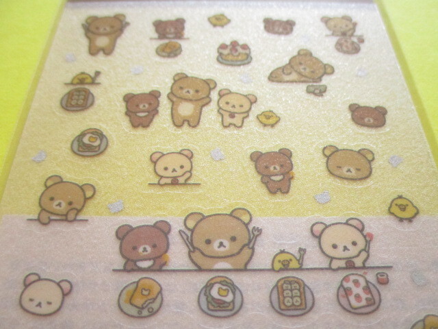 Photo: Kawaii Cute Lame Clear Stickers Sheet San-x *Rilakkuma (SE66003)