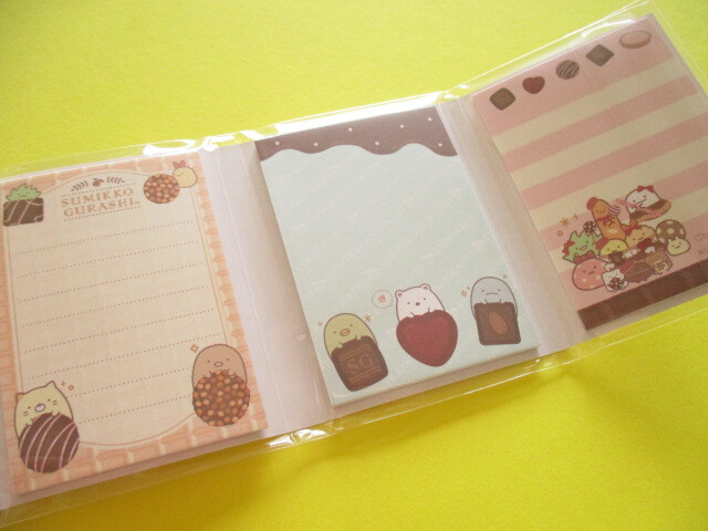 Photo: Kawaii Cute Patapata Mini Memo Pad Set Sumikkogurashi San-x *Chocolate Fair (MH24902)