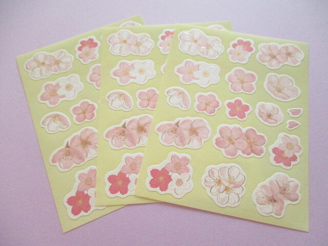 Photo: Beautiful Masking Stick Seals Stickers Set Kyowa *Cherry blossom Sakura meguri SD (62-E72)