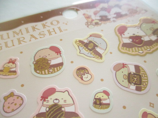 Photo: Kawaii Cute Stickers Sheet Sumikkogurashi San-x *Chocolate Fair (SE65201)