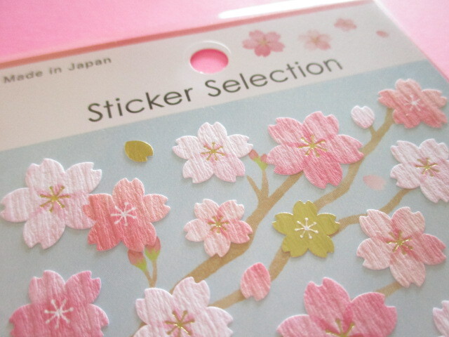 Photo: Beautiful Stickers Sheet Cherry Blossom Gaia *Japanese Cherry Blossom (466771-2)