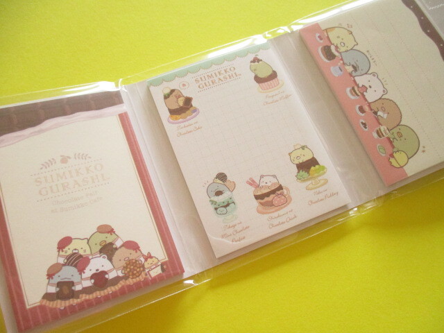 Photo: Kawaii Cute Patapata Mini Memo Pad Set Sumikkogurashi San-x *Chocolate Fair (MH24902)