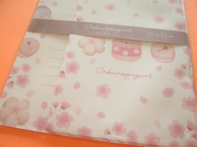 Photo: Kawaii Cute Cherry Blossom Letter Set Kyowa *Sakura Meguri Sweets  (42-208-A )