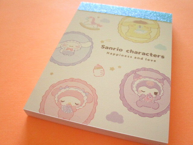 Photo1: Kawaii Cute Mini Memo Pad Sanrio Characters Crux *おねむ (128411）