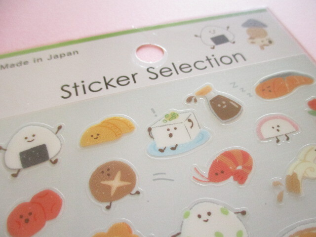 Photo: Kawaii Cute Design Stickers Sheet Gaia *Friendly Food 2 (466775-2)