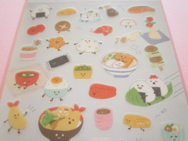 Photo: Kawaii Cute Design Stickers Sheet Gaia *Friendly Food 2 (466775-2)