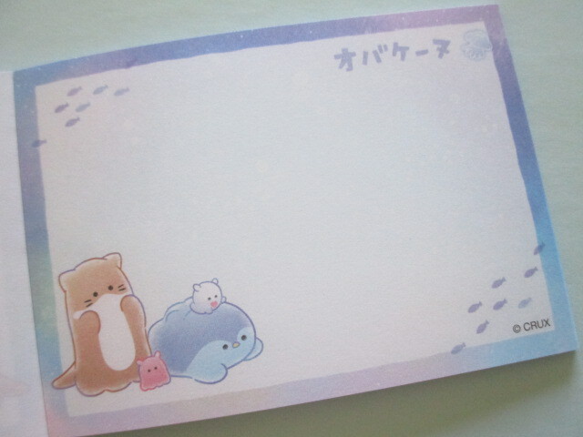 Photo: Kawaii Cute Mini Memo Pad Obakenu Crux *Aquarium (128457)