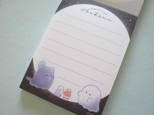 Photo: Kawaii Cute Mini Memo Pad Obakenu Crux *Aquarium (128457)