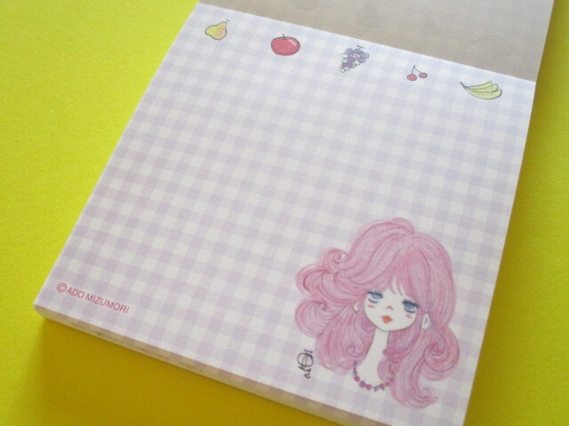 Photo: Kawaii Cute Square Memo Pad Ado Mizumori sun-star *Fruit (S2847027)