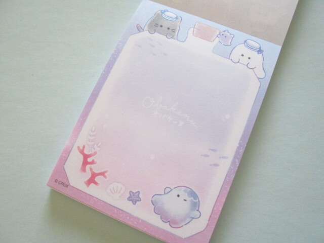 Photo: Kawaii Cute Mini Memo Pad Obakenu Crux *Marine Bottle (128455)